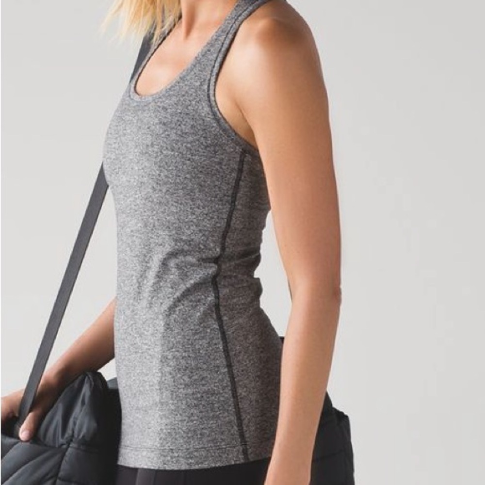 Women’s 4 Lululemon Cool Racerback II
Heathered Black (First Release)